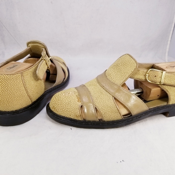 SIAM LEATHER  GOODS SLG MEN FISHERMAN BEIGE SANDALS HANDMADE SZ 11-11.5 $750 * - Picture 9 of 9